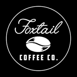 Foxtail Coffee Co. Logo with a coffee bean